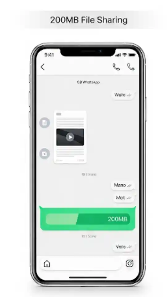 200MB File Sharing